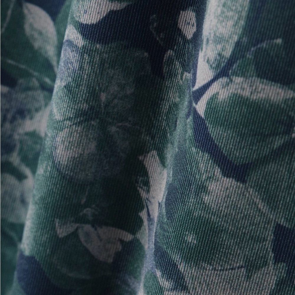 RHONE Navy and Green Patterned Polo Shirt - Picture 5 of 10